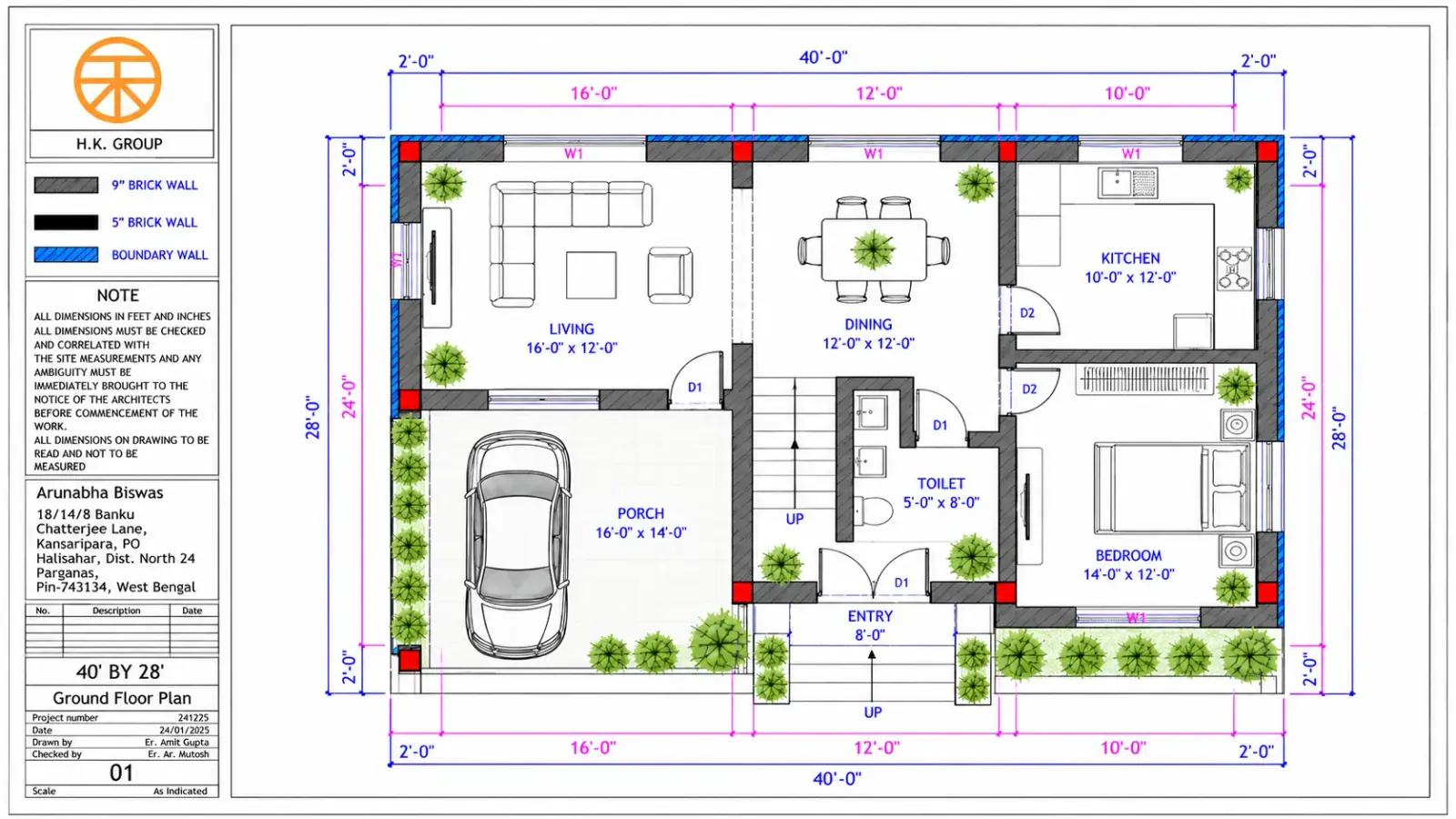 2D House Plan design preview