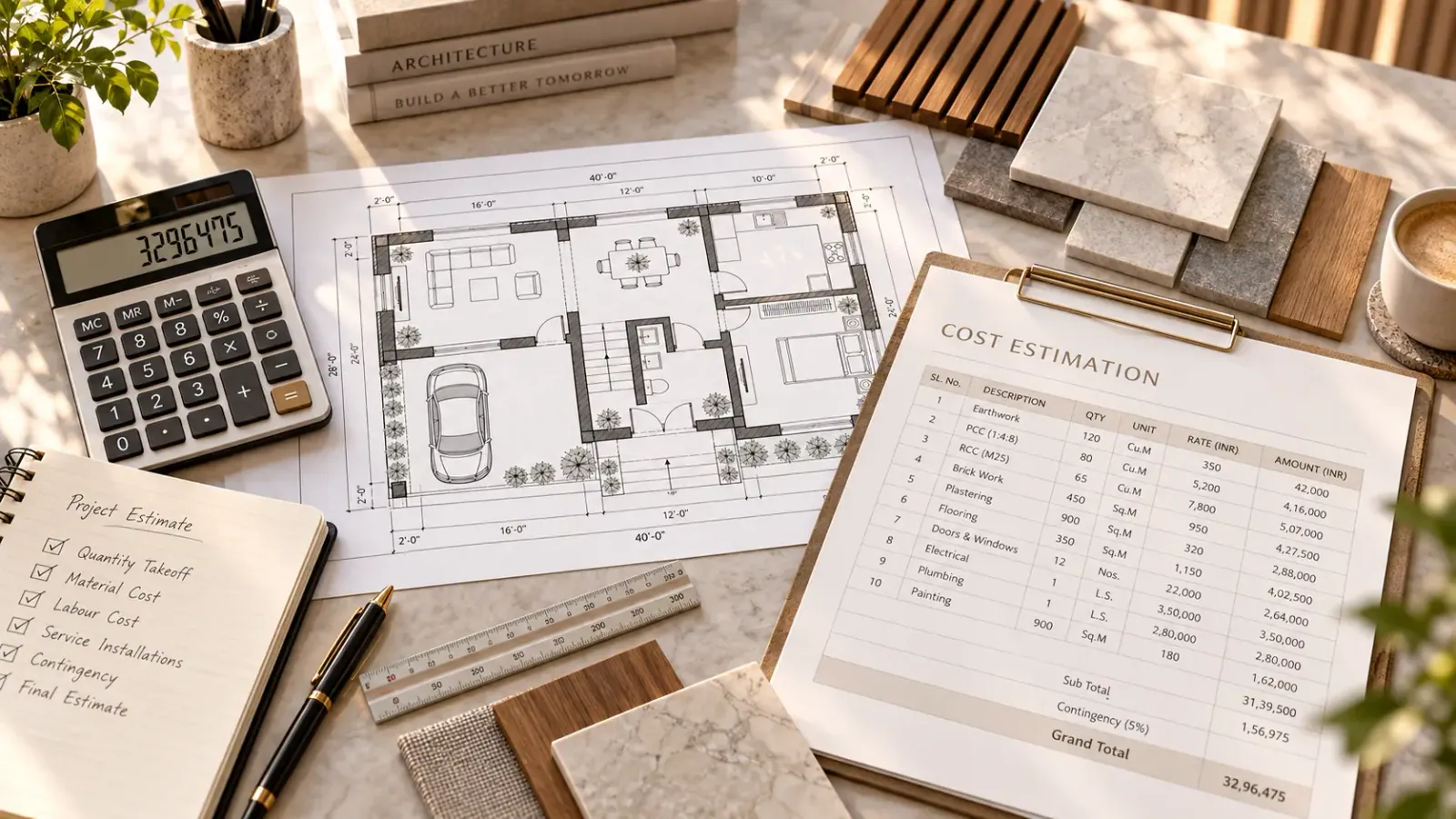 Cost Estimation design preview