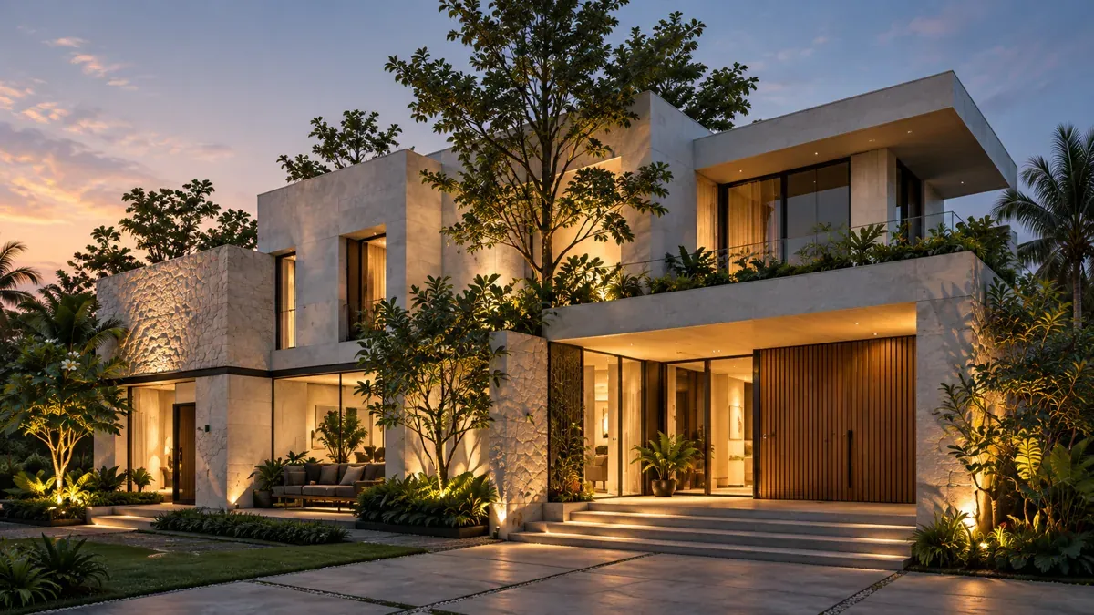 The Verma Residence — 3D Elevations in Lucknow